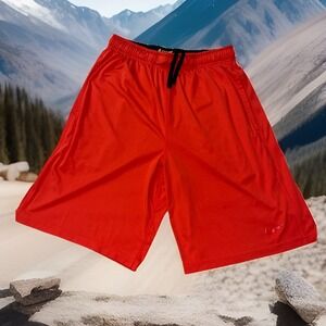 Nike Men's Red Dri-FIT Icon Basketball-Training Shorts Gym Short Size Medium